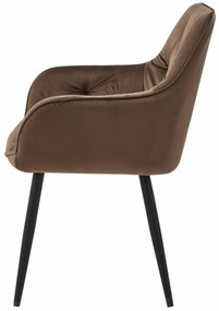 Scaun de masa JORK VELVET, maro