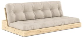 Canapea bej extensibilă 196 cm Base – Karup Design