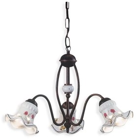 Candelabru clasic cu 3 brate realizat manual din ceramica CHIETI