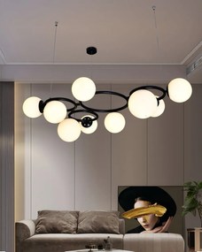 💡 Pendul N6805/9 – Eleganță Contrastantă în Negru și Alb
