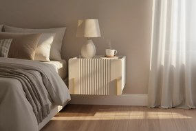 Noptieră Malmi 45 cm cu sertar - cashmir / crema bianca / gold