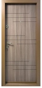 Usa metalica de apartament cu izolatie si vizor Novo Doors First Class NDS09, Deschidere Stanga Dreapta, Dimensiune 200X88 cm, Tabla 1.2 mm, Kit