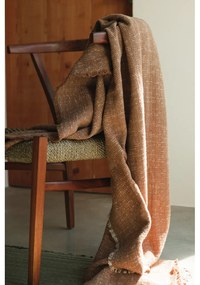 Pătură galben ocru din bumbac 130x180 cm Handloom – Lorena Canals