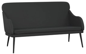 vidaXL Bancă, negru, 110x76x80 cm, piele ecologică