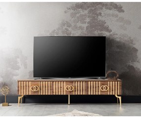 Comoda TV GC, cu sertare, alun, 180x36x46 cm