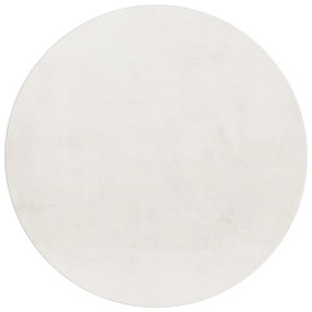 Covor crem lavabil rotund ø 120 cm Pouffy – Ayyildiz Carpets