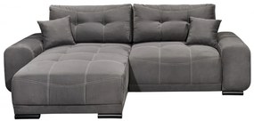 Coltar extensibil, Alvi, cu sezlong interschimbabil, 267 x 91 x 185 cm, antracit