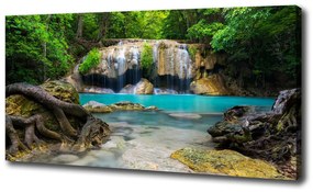 Tablouri tipărite pe pânză Cascada din pădure