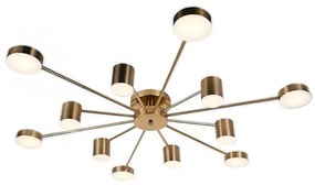 Lustra LED Cu Telecomanda, Elit's Esn R9029-12, 144W, Gold