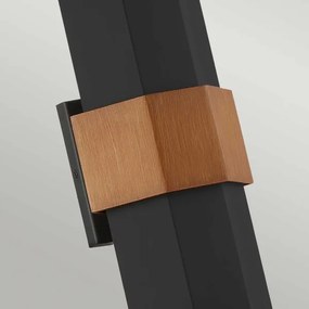 Corp LED de iluminat de exterior Quoizel QZ-CHASM-L-BKW CHASM 2xLED/9,5W/230V IP44