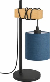 BRILAGI - Lampă de masă NUBILA 1xE27/40W/230V maro/negru/albastru închis