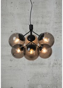 Lustră pe cablu Nordlux IVONA 6xE27/28W/230V negru