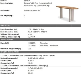 Consola design LUX pentru interior si exterior Free Form