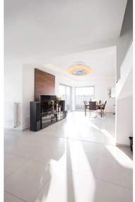 Lustra LED cu ventilator si telecomanda design modern Kello alb