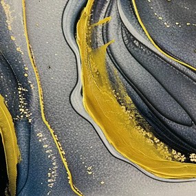 Tablou cu detalii pictate manual 70x100 cm Sky – Styler