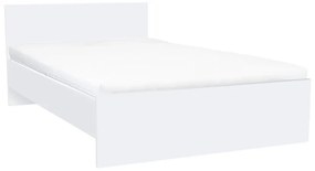 Pat dublu Miami fără cadru de pat 140x200 cm alb-alb