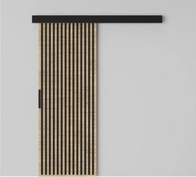 Ușă glisantă Perion – 76x1.6x205 cm – Sonoma / Negru