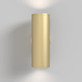 Aplica de perete cu lumina ambientala design tehnic Focus S auriu mat