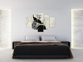 Tablou - Elefant deasupra solului (150x105 cm)