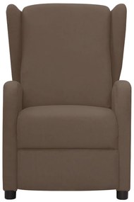 342309 vidaXL Fotoliu rabatabil, gri taupe, material textil