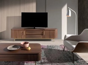 Comoda TV moderna design LUX Wood and Gold