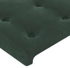 Tablii de pat, 2 buc, verde inchis, 80x5x78 88 cm, catifea 2, Verde inchis, 160 x 5 x 78 88 cm