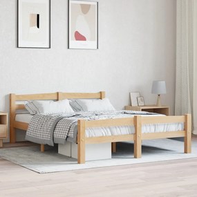 322063 vidaXL Cadru de pat, 120x200 cm, lemn masiv de pin