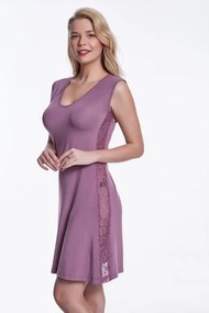 Cămașă de noapte pentru femei BRIA din bambus XL Violet închis / Berry