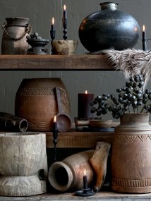Vas decorativ din lemn reciclat, H32 cm, Grimaud