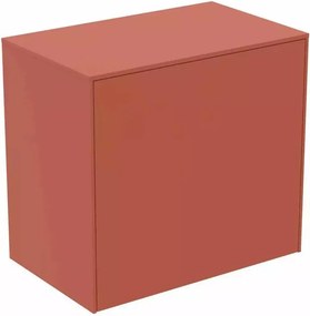 Dulap baza suspendat Ideal Standard Atelier Conca 1 sertar cu blat 60 cm rosu - oranj mat