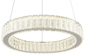 Lustra LED cu telecomanda design modern Mucky crom 50cm