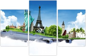 Tablou - Călătorie în jurul lumii (90x60 cm)