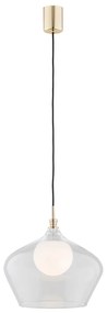 Lustra / Pendul modern design scandinav IRUN 30cm transparent