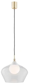 Lustra / Pendul modern design scandinav IRUN 30cm transparent