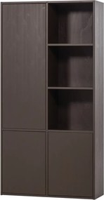 Dulap modular maro închis din lemn de pin 108x215 cm Meggy – WOOOD