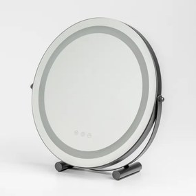 BRILAGI - Oglindă de machiaj LED reglabilă CALIFORNIA LED/17W/230V Ø 42 cm, neagră