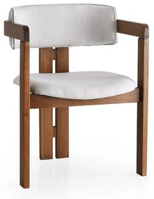 Scaun de sufragerie CO Cream and Walnut