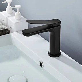 Baterie pentru lavoar CREEK Black MAT Low 14 cm