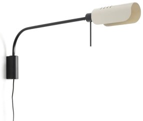 Aplica metal stil retro abajur ajustabil MARTINICA XL negru, bej