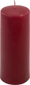 Set de lumânări în formă de pilon, 20 cm, Ø 7,5 cm, burgundy