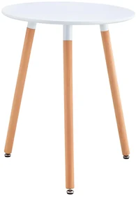 Masă de sufragerie Elcino (alb mat + fag) (pentru 1 osobu). 1116315
