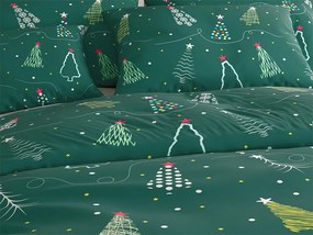Lenjerie de pat din microfibra CHRISTMAS DRIFT verde Dimensiune lenjerie de pat: 70 x 90 cm | 140 x 200 cm