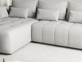 Colțar extensibil dumonde cu ladă de depozitare si sezut confortabil din spuma high-density, Malta Euphoria Dove II 235x185 cm