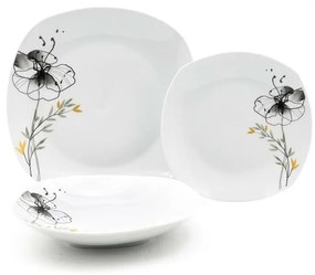 Set de masă Home Elements 18 piese Black Poppy