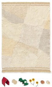 Covor de joacă pentru copii bej din bumbac 120x170 cm Farm Fields – Lorena Canals
