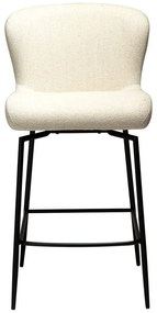 Scaun de bar crem tapițat (înălțime șezut 67,5 cm) Glam – DAN-FORM Denmark