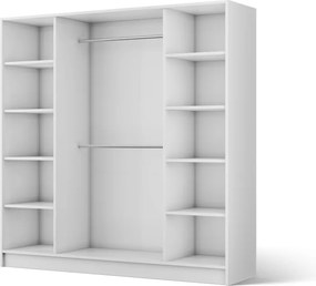 Dulap Lunara Hinged – 200x51x200 cm – Alb