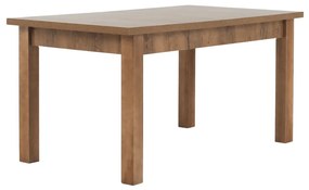 Masa extensibila pentru dining, stejar lefkas inchis, 160-203x90 cm, MONTANA STW