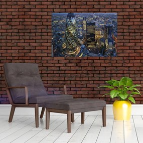 Tablou - Panorama de seară a Londrei (90x60 cm)