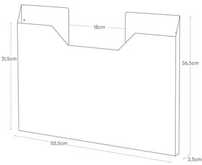 Organizator pentru suporturi de farfurii autoadeziv din metal Tower – YAMAZAKI